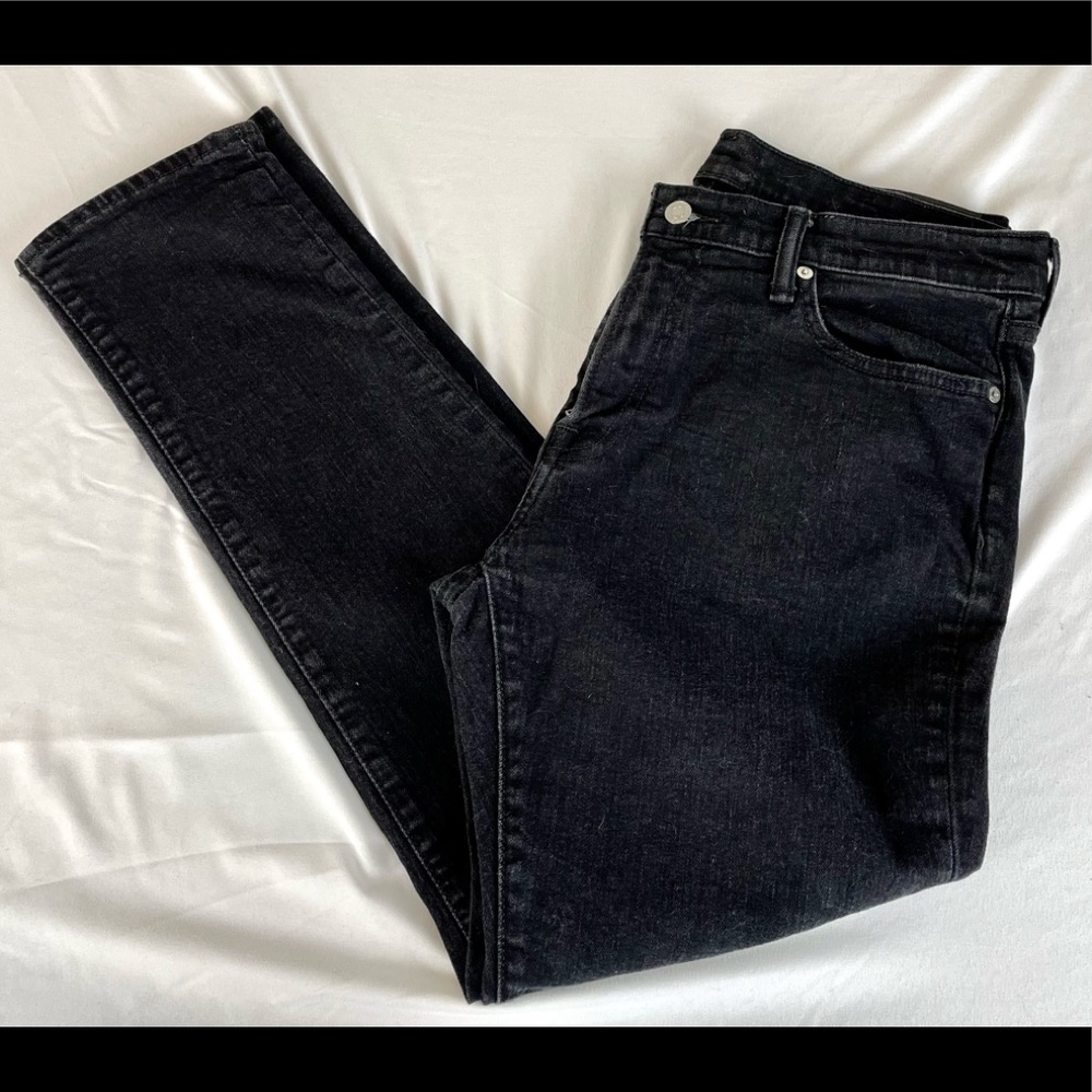 Abercrombie & Fitch Men’s Athletic Skinny Stretch Black Jeans 34x32